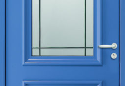 Porte d'entrée bleu