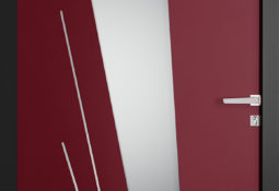 Porte d'entrée rouge