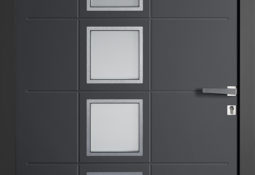 Porte d'entrée noir