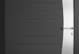 Porte d'entrée noir