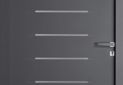 Porte d'entrée noir