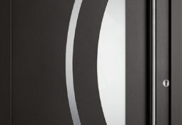 Porte d'entrée noir