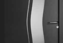 Porte d'entrée noir