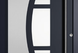 Porte d'entrée noir