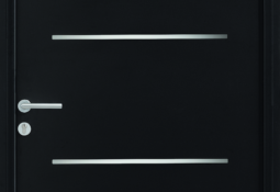 Porte d'entrée noir