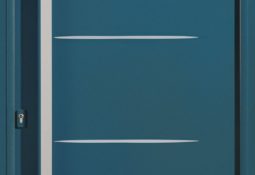 Porte d'entrée bleu