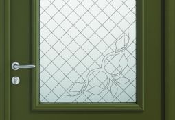 Porte d'entrée verte