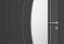 Porte d'entrée noir