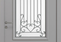 Porte d'entrée grise