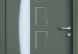 Porte d'entrée olive