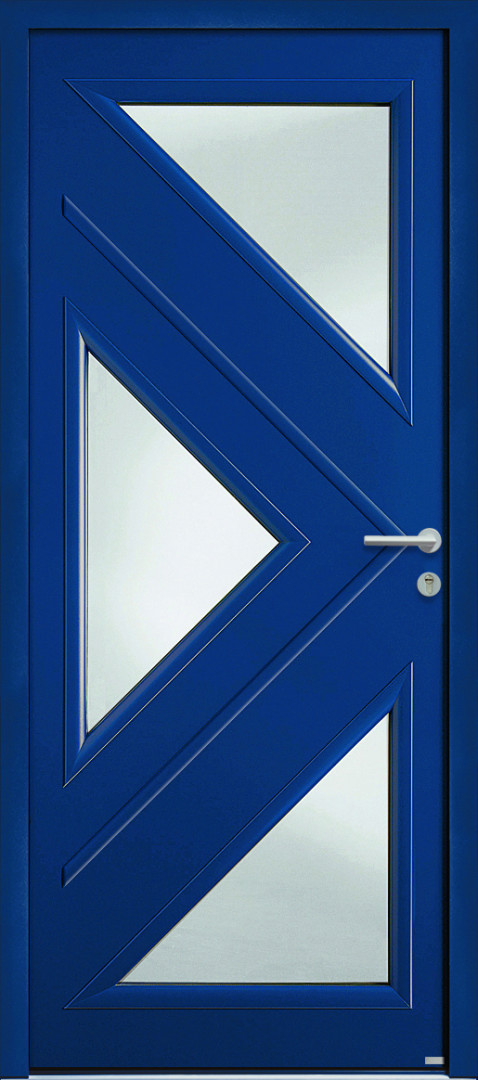 Porte d'entrée bleu