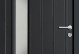 Porte d'entrée noir