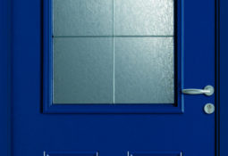 Porte d'entrée bleu