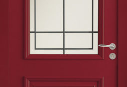 Porte d'entrée rouge