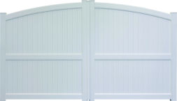 Portail battant blanc