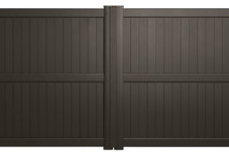 Portail battant brun