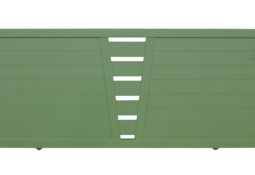 Portail coulissant vert