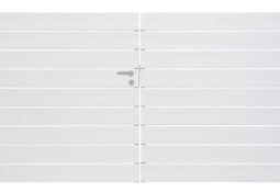 Portail battant blanc