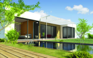 Maison avec une piscine