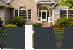 Portail battant noir