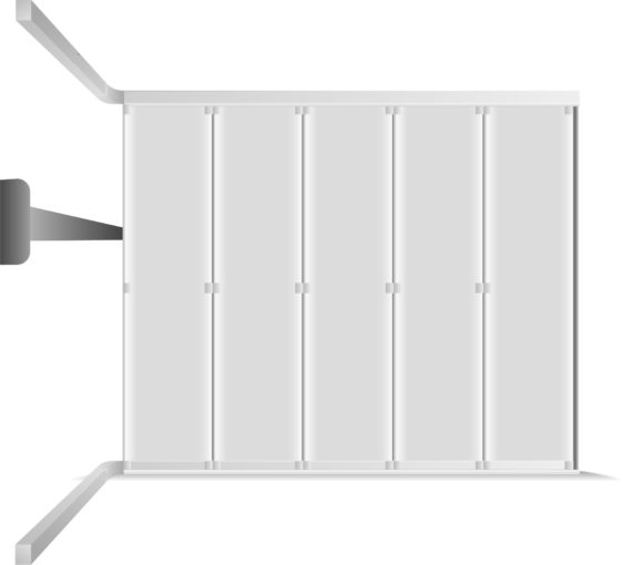 Porte à déplacement latéral Couli&rsquo;rol
