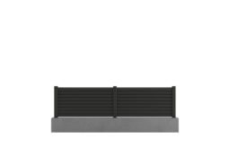 Clôture marron en alu