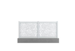 Clôture blanche en alu